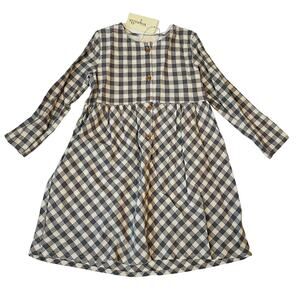 NWT Vignette 4Y Charcoal Plaid Kit Dress